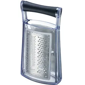 Box grater Westmark Trio Black Transparent Plastic Stainless steel