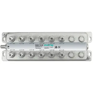 Kabeļu dalītājs Axing BAB 12-02 Nerūsējošais tērauds 5-1006 MHz