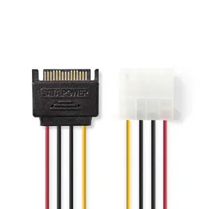 Nedis CCGP73530VA015 iekšējais barošanas kabelis 0.15 m SATA 15-pin Molex 4-pin