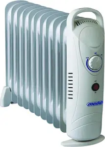 Eļļas sildītājs Mesko MS 7806 — 1200 W, 11 ribu, balts, ar regulējamu termostatu