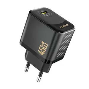 Сетевой адаптер Dudao A28 45W GaN USB-C, чёрный — однопортовый быстрый зарядник