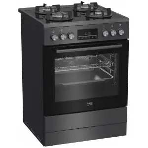Gas cooker BEKO FBM62330GADSN, 4 burners, 60 cm, energy class A