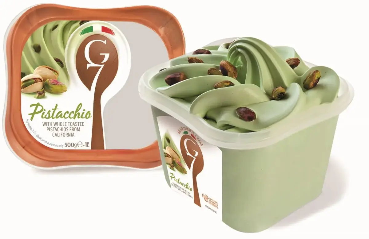 G7 Pistachio Gelato Itāļu saldējums 1l