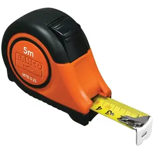 Tape Measure Bahco MTB-3-16-M 3 m Black Orange Yellow 155 g