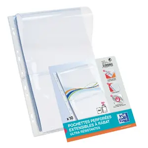 Sheet Protector Oxford 400026719 A4 10 pcs Transparent PVC