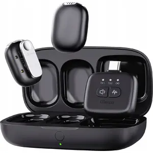 Bezvadu mikrofona komplekts Ulanzi A30 3‑1 — 2 mikrofoni ar USB‑C, Lightning un 3,5 mm mini‑jack
