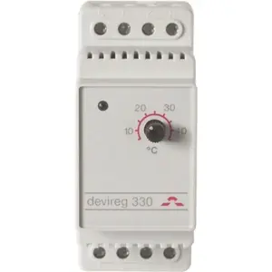 Programmable Thermostat DANFOSS DEVI 330 (model 140F1072) for electric floor heating, digital temperature control