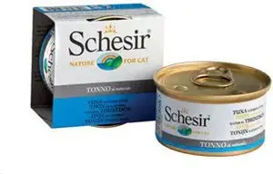 Корм для кошек Schesir SCHESIR KOT 85 г — тунец в желе, 85 г