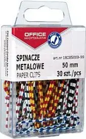 Metal binder clips Office Products Zebra 50 mm, pack of 30
