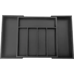 Drawer cutlery organizer insert KingHoff KH-1745, adjustable 52/31 × 31 cm, telescopic storage tray