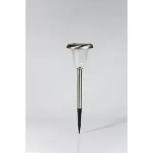 Outdoor solar lamp Volteno VO0814 stainless steel – solar-powered garden light