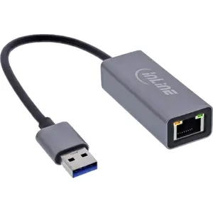 InLine 33380P interface cards/adapter RJ-45 USB Type-A Male 1 Gbit/s