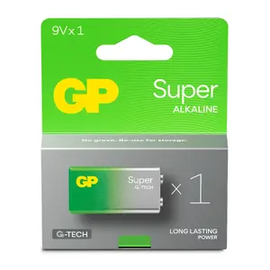 Single-use battery GP Batteries Super Alkaline GP1604A 9V Alkaline