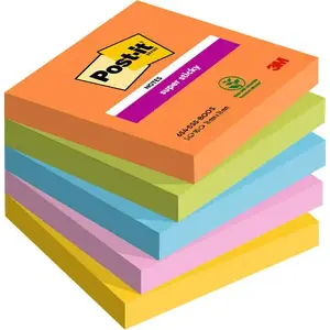 Square Note Paper 3M 7100258933 Multicolour 90 Sheets Self-adhesive