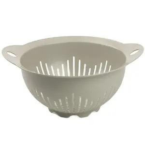Кухонное сито Prymus-AGD Prymus-AGD D22CM кремовое пластик, диаметр 22 см, пищевой пластик, 2 ручки