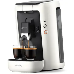 Douwe Egberts Porciju kafijas automāts Philips Senseo Maestro Pilnībā automātisks 1450 W 1.2 L Balts Skārienjūtīga vadība Regulējams kafijas stiprums