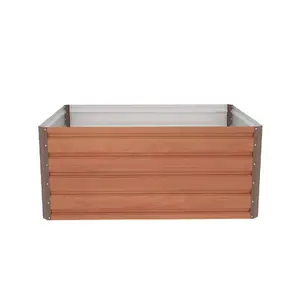 Metal raised bed G21 Daisy 63900233 120 x 90 x 52 cm brown
