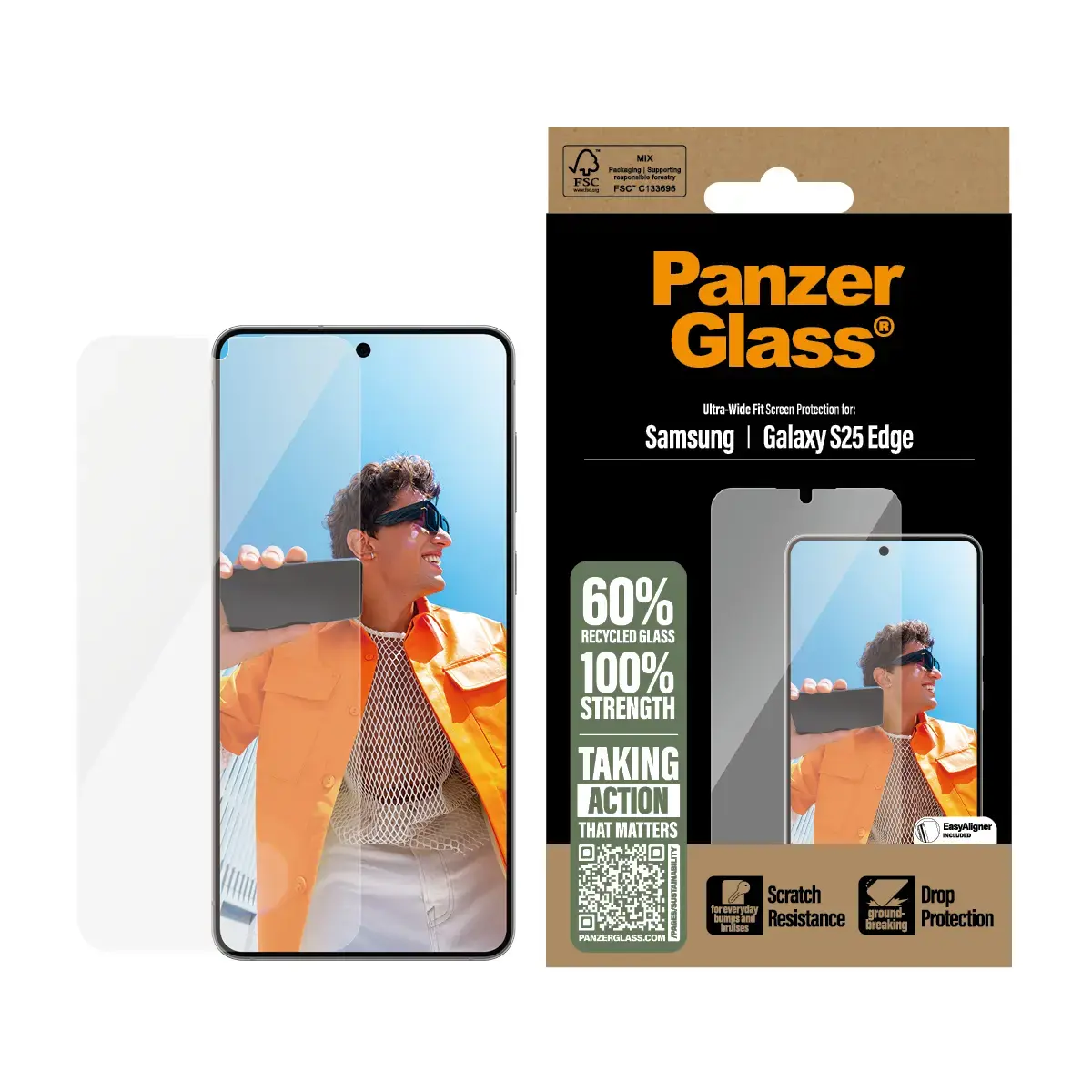 Защитное стекло PanzerGlass Samsung S25 Edge Photo 2