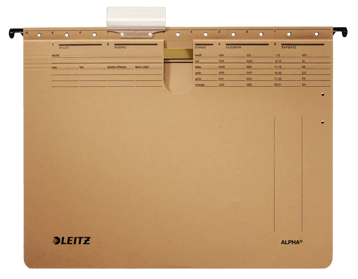 Leitz ALPHA A4 kartona piekaramā mape