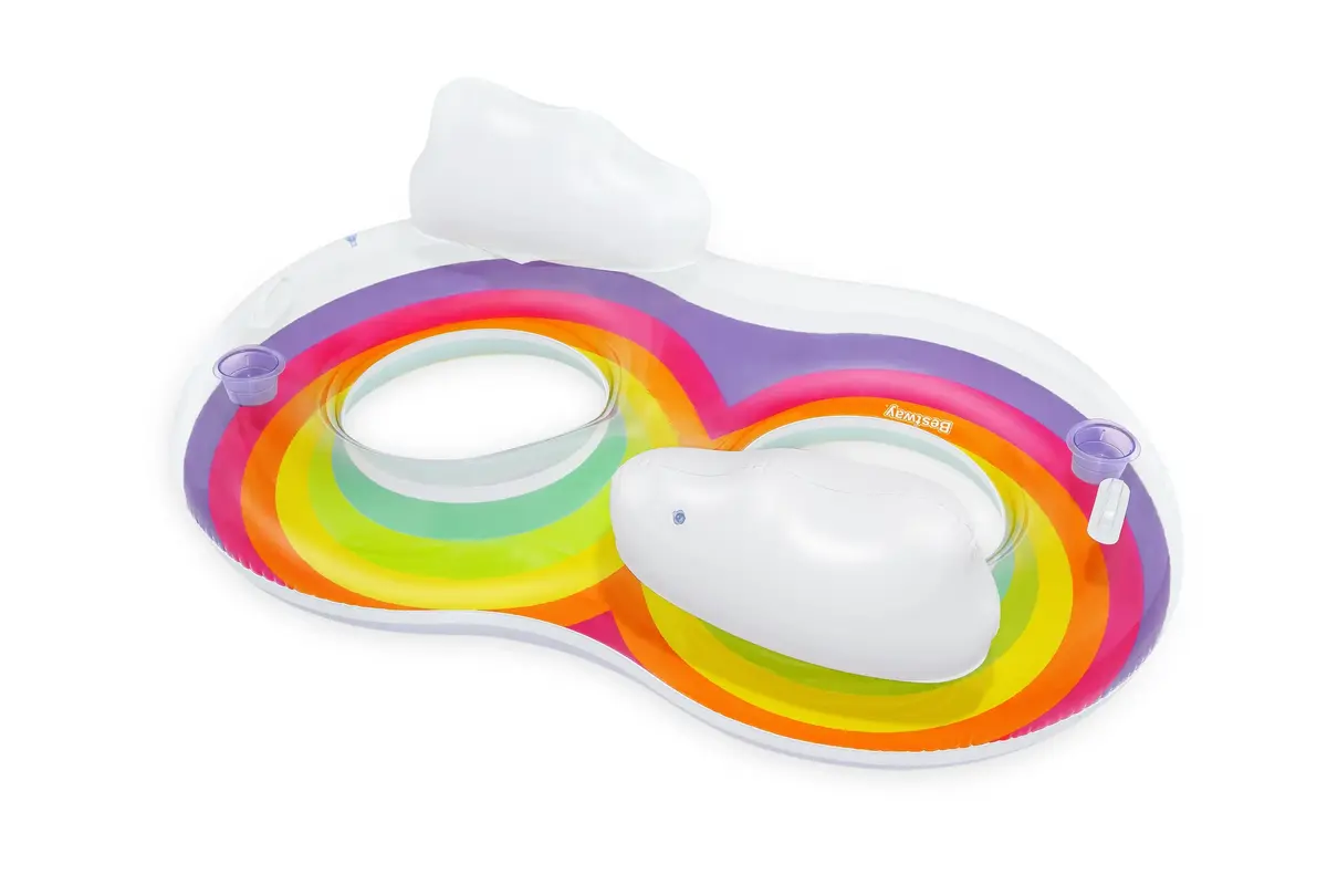Bestway Rainbow Dreams 2-Person Swim Tube 1.86×1.16 m Photo 2