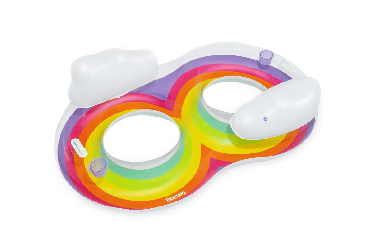 Bestway Rainbow Dreams 2-Person Swim Tube 1.86×1.16 m Photo 6