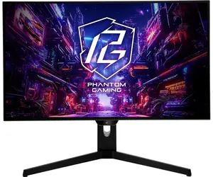 Dators monitors ASRock PGO27QFS 27" 2560x1440 Quad HD OLED WOLED, 0.03 ms, 275 cd/m², USB‑C, VESA, augstuma regulēšana