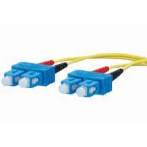 Fibre optic cable METZ CONNECT 151P1EOEO10E 2x SC OS2 1m Yellow