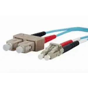 Fibre optic cable METZ CONNECT 151J1EOJO20E 2x SC 2x LC OM3 2 m Aqua
