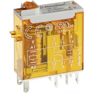 Finder Relay 46.52.8.024.0054 — 24 V AC coil, 8 A, 2 changeover contacts (SPDT x2)