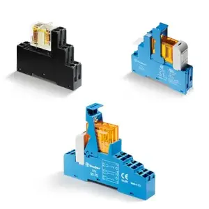 Electrical relay Finder 48.P8.7.024.0050 Blue 24 V LED indicators