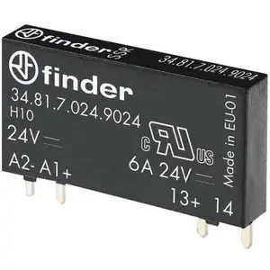 Finder relay finder FIN 34.81 2A for 5VDC/24VDC coils, miniature relay testing accessory