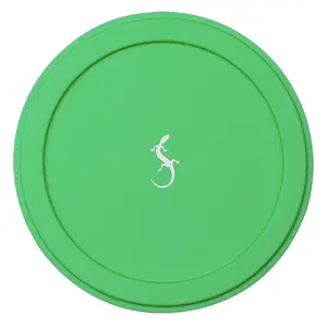 Silicone yogurt and cream container lid Lurch 9.9 cm diameter, green