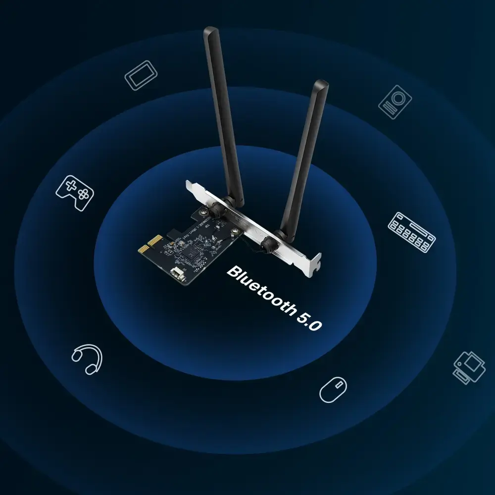 Mercusys AC1200 Wi-Fi Bluetooth PCIe адаптер Photo 4