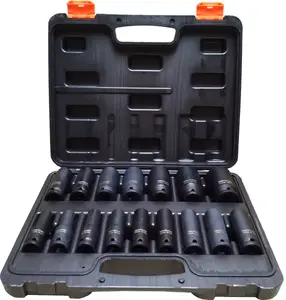Impact Socket Set Adler 3510.6 — 1/2" Drive, 16 pcs, Sizes 10–32 mm
