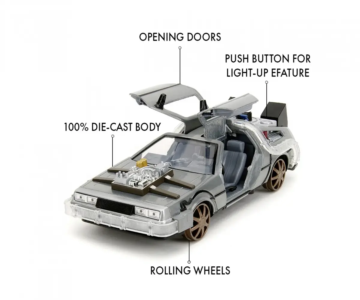 SIMBA Jada Toys Time Machine 1:24 metāla modelis Photo 3