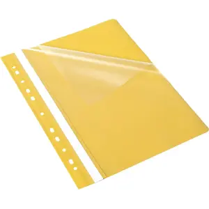 Ring binder insertable Bantex EVO A4 with perforation, yellow, pack of 25