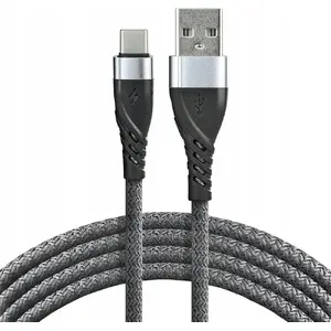 Кабель USB-A — USB-C everActive CBB-2CG — 2 м, серый