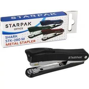 Степлер STARPAK STK ZSZ25 металлический, для скоб 12 мм, чёрный