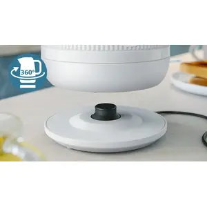 Mobility with cordless kettle and the 360° pirouette base