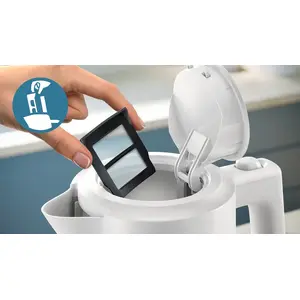 Scale-free water every time with removable filter
