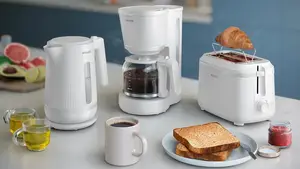 Full breakfast set available with toaster and coffee maker