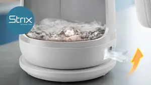Safely boil water anytime with boil-dry protection