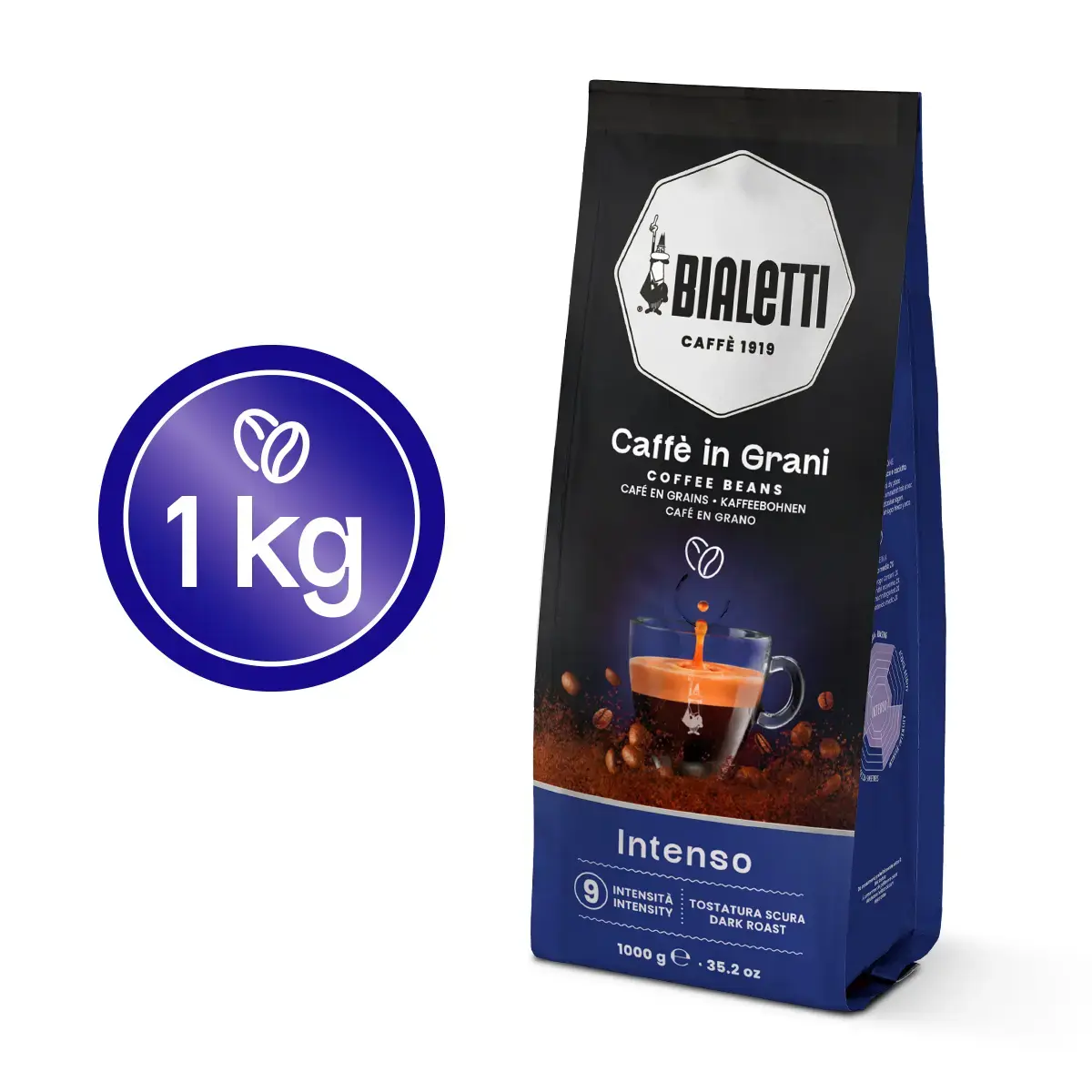 Кофейные зерна Bialetti Intenso 1 кг Photo 2
