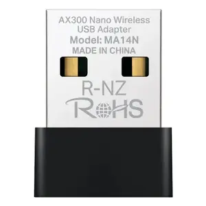 Network Card Mercusys MA14N Wired USB Type-A Black Metallic