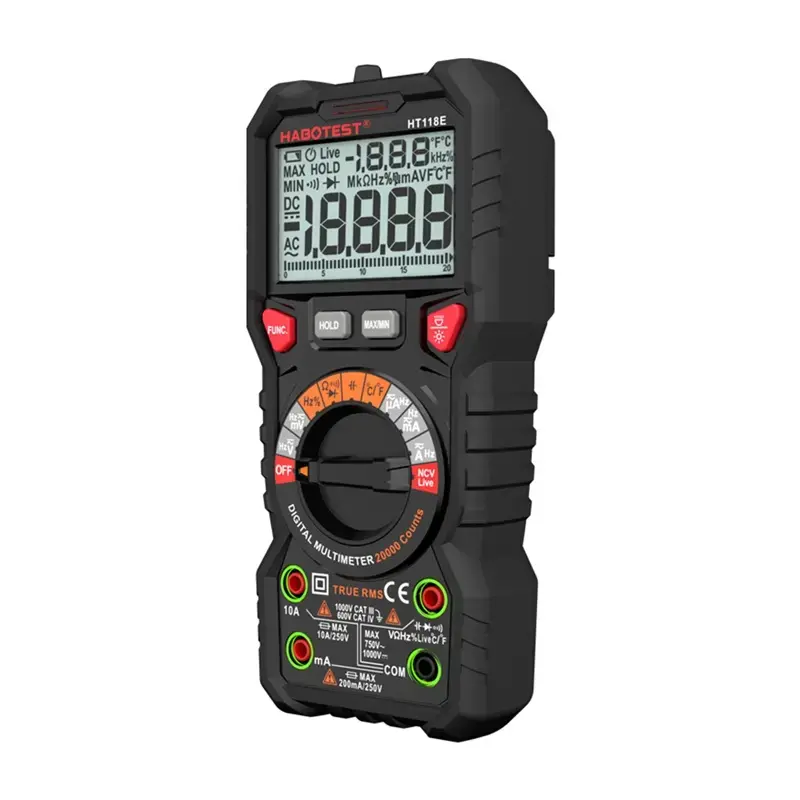 Habotest HT118E цифровой мультиметр True RMS NCV Photo 3
