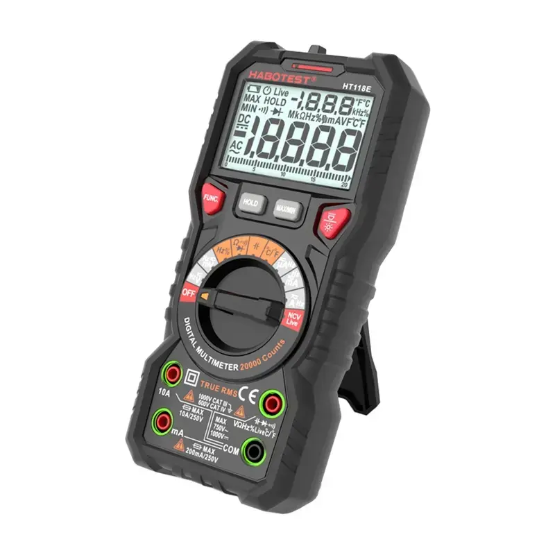 Habotest HT118E цифровой мультиметр True RMS NCV Photo 4