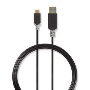 USB cable Nedis CCBW61600AT10 1m USB 3.2 Gen 1 USB A USB C Anthracite