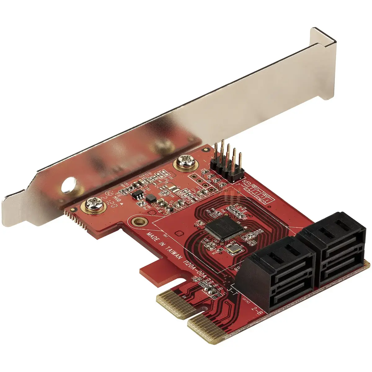 SATA PCIe плата 4 порта 6 Гбит/с ASMedia ASM1164 Photo 2
