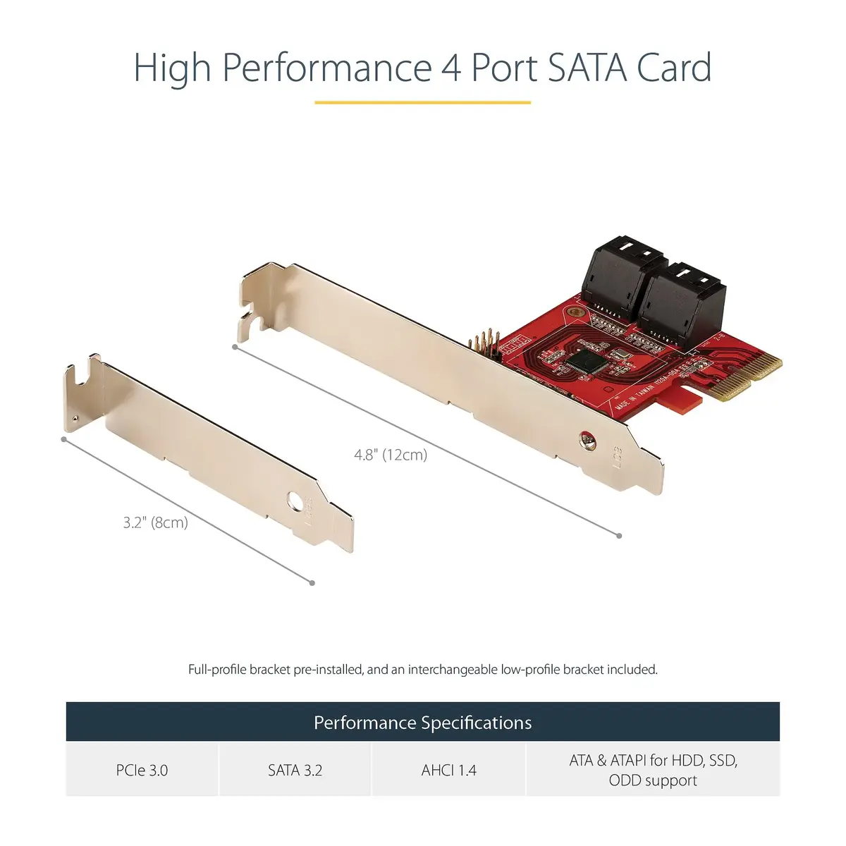 SATA PCIe плата 4 порта 6 Гбит/с ASMedia ASM1164 Photo 11