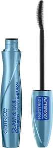 Skropstu tuša Catrice Glam & Doll Volume Waterproof — Black, 10 ml apjomu palielinoša ūdensizturīga